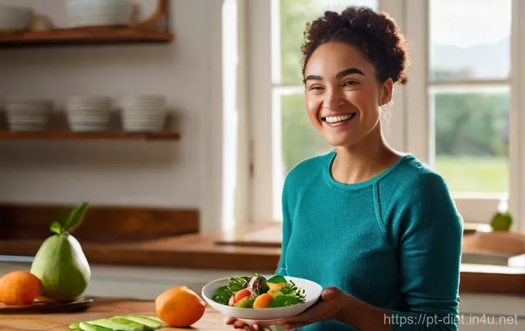 다이어트 지도사 실습장에서 배우는 실제 사례 - **"Carbohydrates as Allies: Ana's Transformation"**
    A split image depicting a young woman, Ana, ...